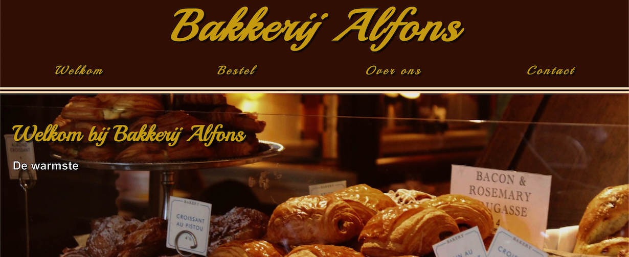 Website for a fictional bakery with Sass preprocessor.